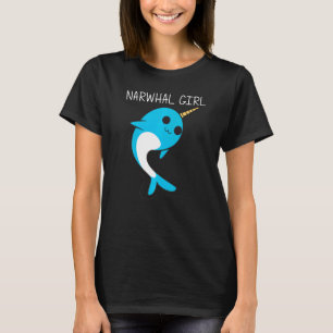 Cute Narwhal For Girls Kids Narwhale Narwhal Tusk T-Shirt