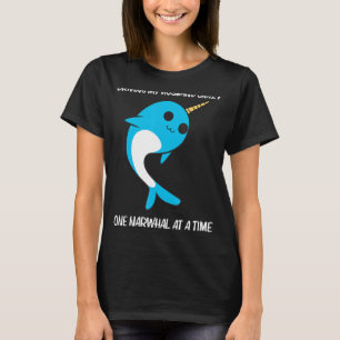 Cute Narwhal For Women Mom Narwhale Narwhal Tusk T-Shirt