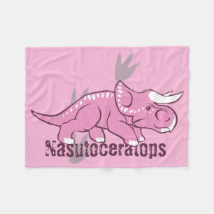 Cute Nasutoceratops Fleece Blanket
