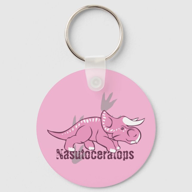 Cute Nasutoceratops Keychain (Front)