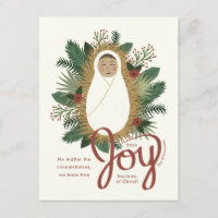 Cute Nativity Elegant Joy Baby Jesus Christmas