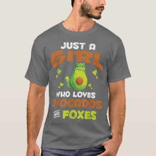 Cute Nature Forest Animal Avocado Lover Girls Wome T-Shirt