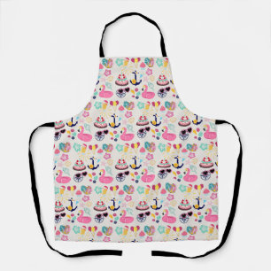 Cute Nautical Birthday Apron