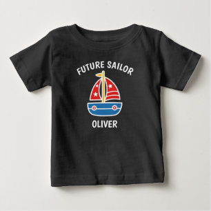 Cute Nautical Boat Future Sailor Baby T-Shirt