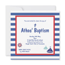 Cute Nautical Boys Invite