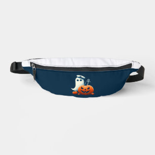 Cute, Nautical/coastal Halloween ghost/pumpkins Fanny Pack