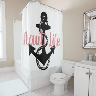 cute, nautical NAUTI LIFE script + anchor