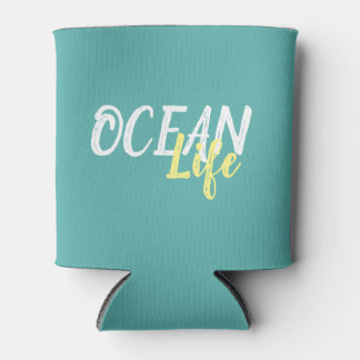 cute nautical OCEAN LIFE | Can Cooler
