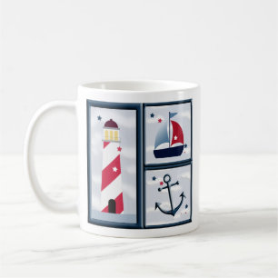 Cute Nautical Sailing Design 11oz Coffee Mug