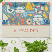 Cute Nautical Sea Life Personalized