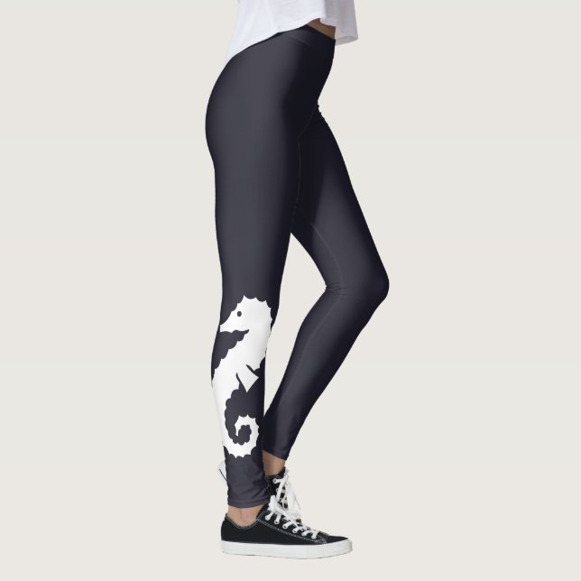 cute nautical SEAHORSE | Leggings (Right)