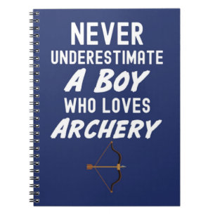 Cute Navy Blue Archery Gifts For Baby Boys Kids  Notebook