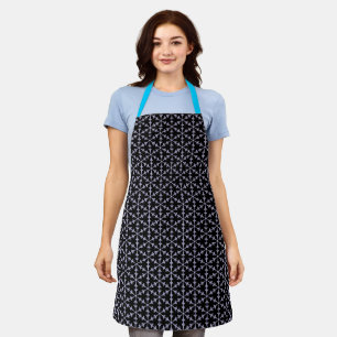Cute Navy Blue Snowflake Apron - Winter Design!