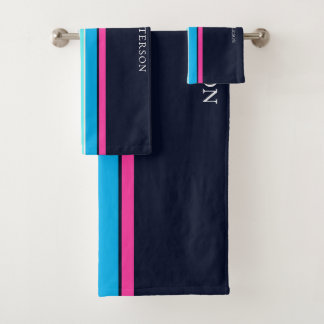 Cute Navy Et Hot Rose Girls Salle De Sport Minimal