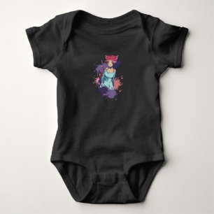 Cute Neko Girl - Cherry Cat Girl Baby Bodysuit