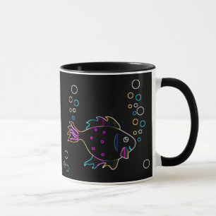 Cute Neon Fish Mug