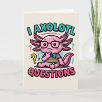 Cute Nerd Axolotl I Axolotl Questions Marks Meme
