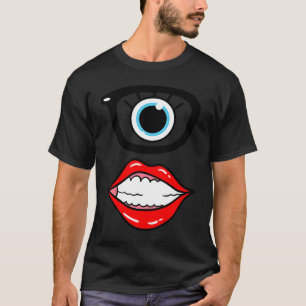 Cute Nerd Monster Face One Eyeball Easy Halloween T-Shirt