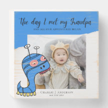 Cute New Baby PHOTO Gift For Grandparents Family