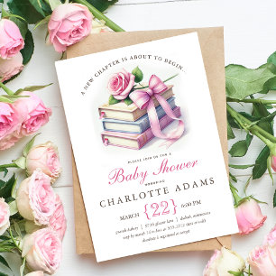 Cute New Chapter Baby Shower Invitation