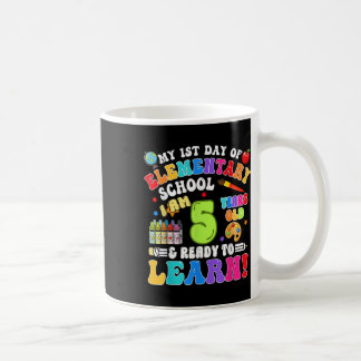 Cute New Elementary School First Day Of School Boy Coffee Mug