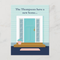 Cute New Home Teal Door We've Moved Housewarming