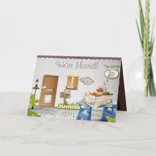 Cute New Home We've Moved New Address Card