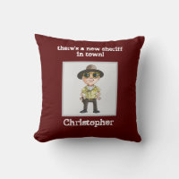 Cute "new sheriff in town" personalized