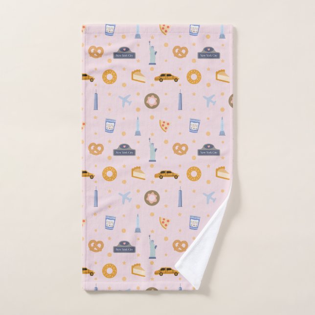 Cute New York City pattern  Hand Towel (Hand Towel)