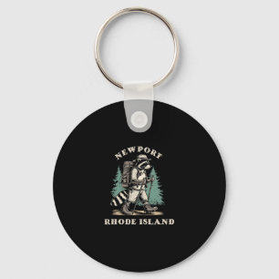 Cute Newport Rhode Island Hiking Trail Adventure R Keychain