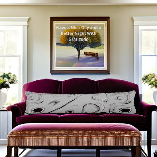 Cute nice and lovely Ash grey pattern art design Body Pillow