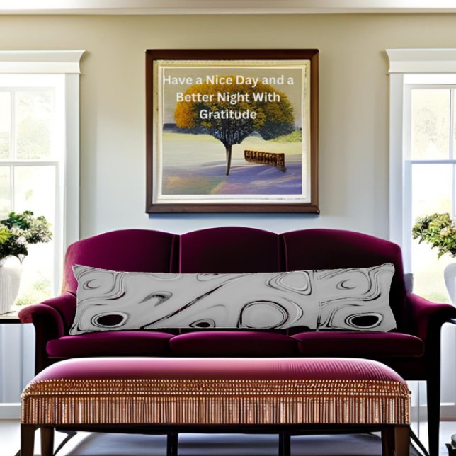 Cute nice and lovely Ash grey pattern art design Body Pillow (Creator Uploaded)