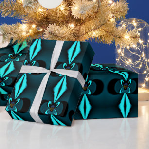 Cute nice and lovely Blue Shield Amazing Design Wrapping Paper