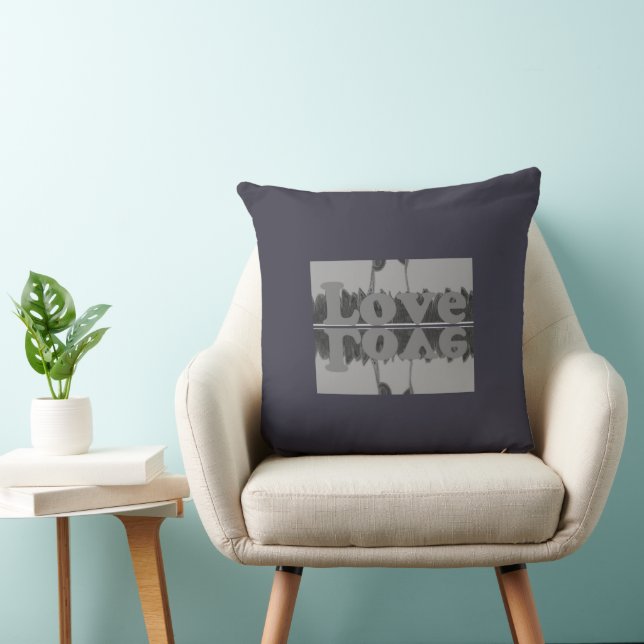 Cute Nice & Lovely  love compassion design Throw Pillow (Chair)