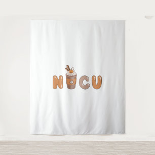 Cute NICU Coffee Halloween design Tapestry