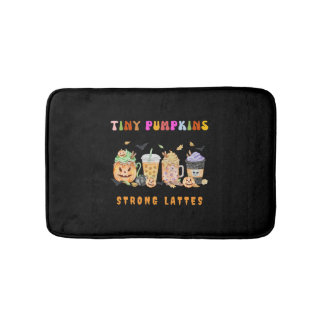 Cute NICU Halloween Design NICU Coffee Pumpkin Bath Mat