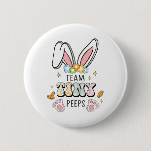 Cute Nicu Picu Landd Nurse Easter Day Stethoscope 2 Inch Round Button