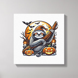 Cute Night Sloth Halloween Classic T-Shirt Canvas Print