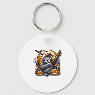 Cute Night Sloth Halloween Classic T-Shirt Keychain