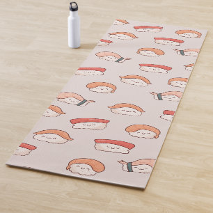 Cute Nigiri Sushi Seamless Pattern Yoga Mat