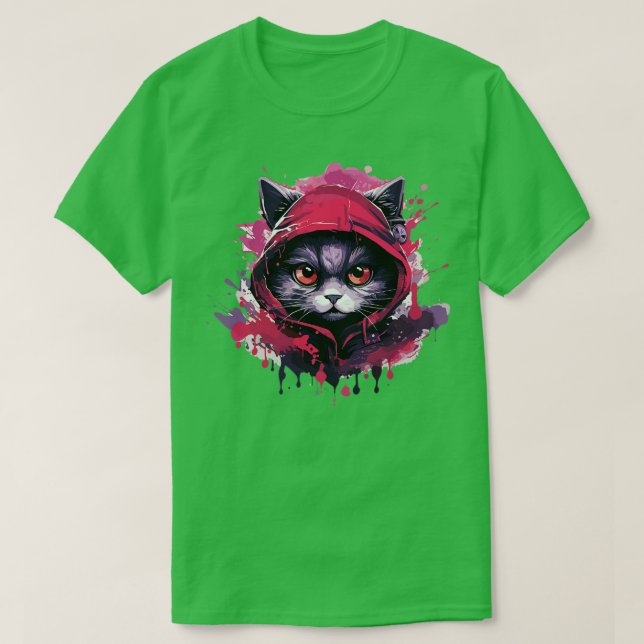 Cute ninja cat 1 T-Shirt (Design Front)
