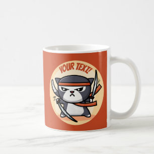 Cute Ninja Cat Coffee Mug