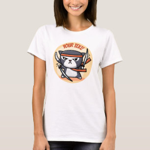 Cute Ninja Cat T-Shirt
