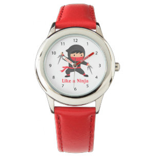 Cute Ninja Kid with Sai Weapons for Kids Watch