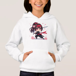 Cute ninja warrior blossom girl