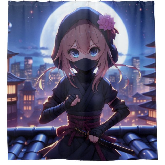 Cute ninja warrior girl  (Front)