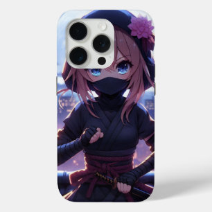 Cute ninja warrior girl iPhone 15 pro case