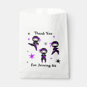 Cute Ninja Warrior Kids Birthday Party Favour Bag