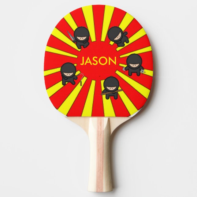 Cute Ninjas Ping Pong Paddle (Front)