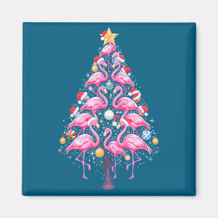 Cute Nk Flamingo Christmas Tree Santa Hat Trocal P Magnet